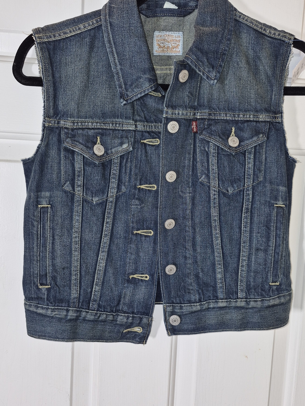 Levi's Classic Blue Denim Sleeveless Jacket